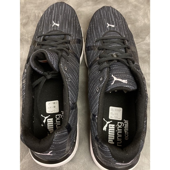PUMA Turbulance Black Stripe Knit Running Shoes 187779-02 Men’s Size 13 US main image 5